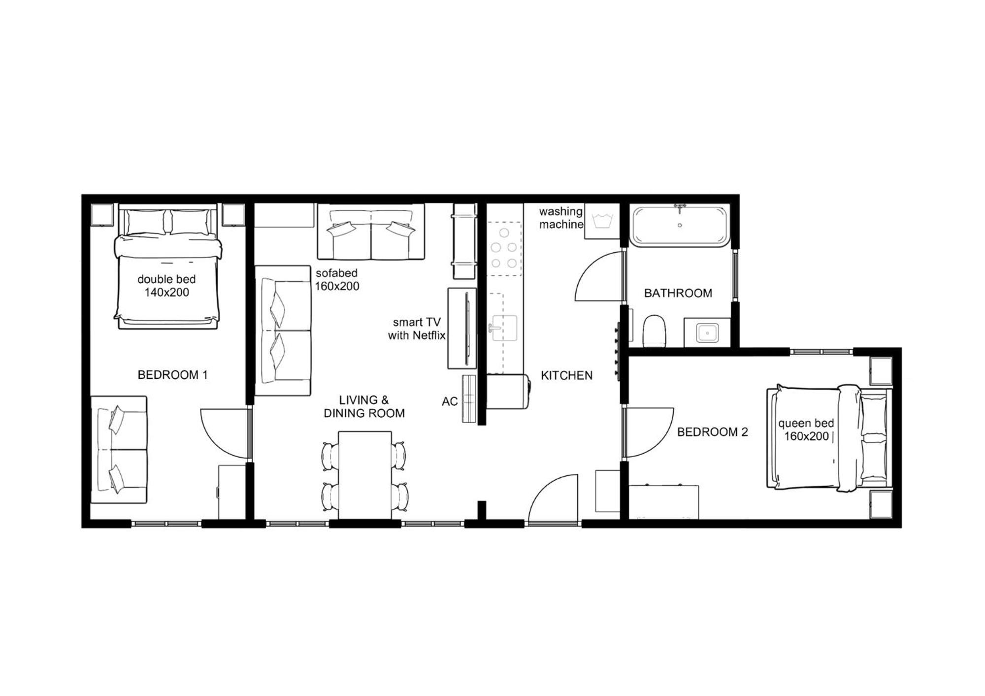 Kalvin 2Bdr Apartment With Ac Budapest Luaran gambar